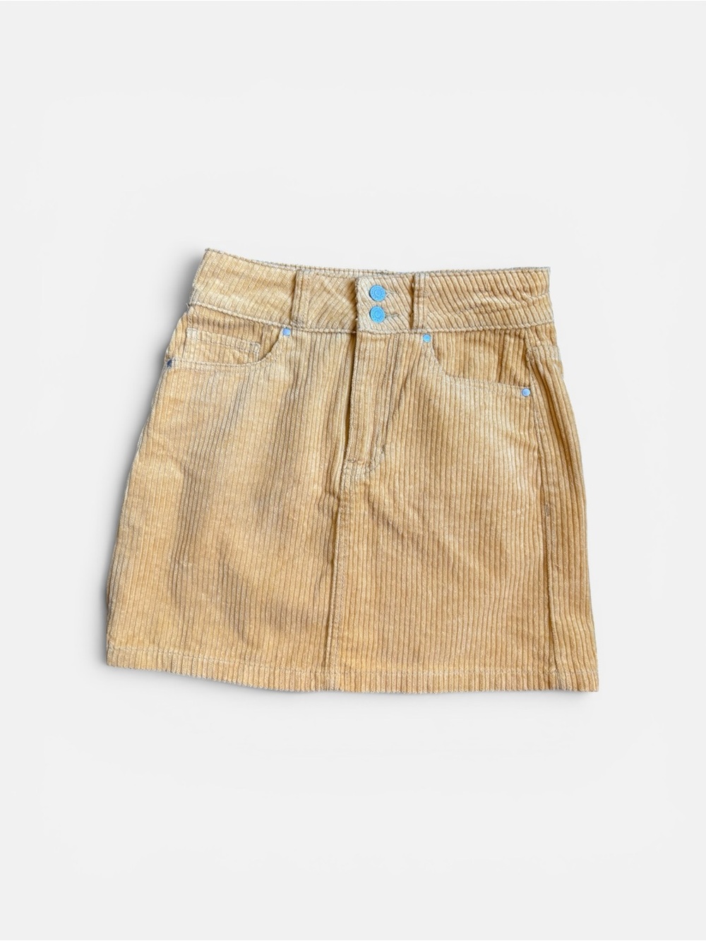 PacSun Mustard Yellow Corduroy Mini Skirt